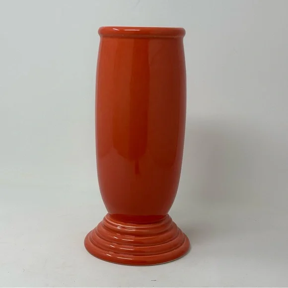 Fiestaware Homer Laughlin Persimmon Orange Flower Bud Vase Retired - Picture 1 of 5